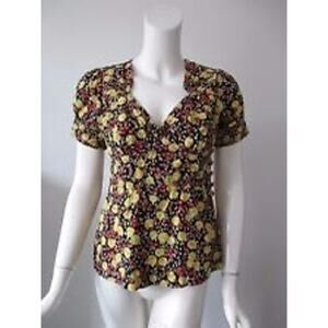 Plenty by Tracy Reese Puff-sleeve Blouse S